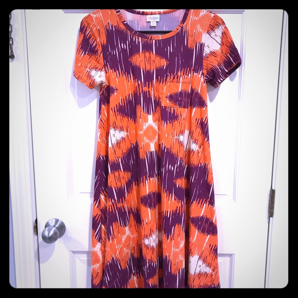 🧡 Lularoe Carly Tye Dye Swing Dress